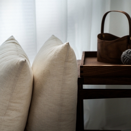 91家纺网 家纺一手货源 找家纺 （总）2024新款棉麻枕芯良品亚麻枕头立体枕芯单人民宿枕