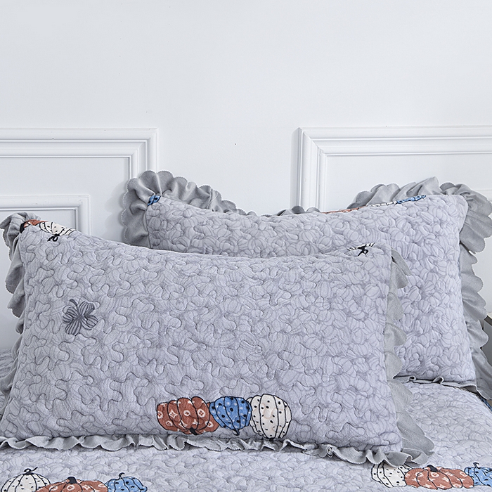 91家纺网 家纺一手货源 找家纺 2024新款亲肤牛奶绒夹棉床盖四件套 卓然