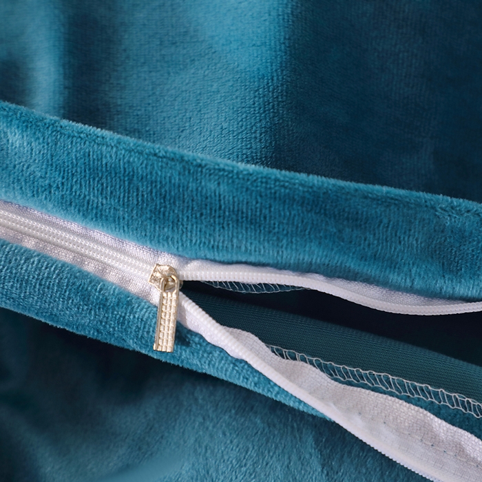 91家纺网 家纺一手货源 找家纺 2024新款母婴级花边床单款婴儿绒刺绣四件套 长相思-湖绿