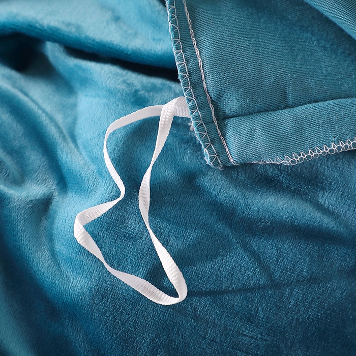 91家纺网 家纺一手货源 找家纺 2024新款母婴级花边床单款婴儿绒刺绣四件套 长相思-湖绿