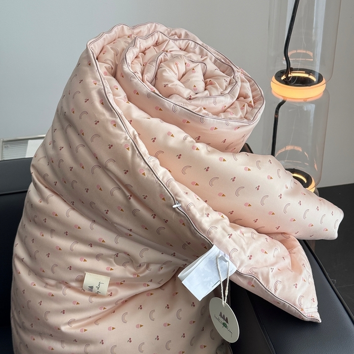 91家纺网 家纺一手货源 找家纺 汇庭 2024新品·雅棉春秋被系列--棚拍 冰淇淋