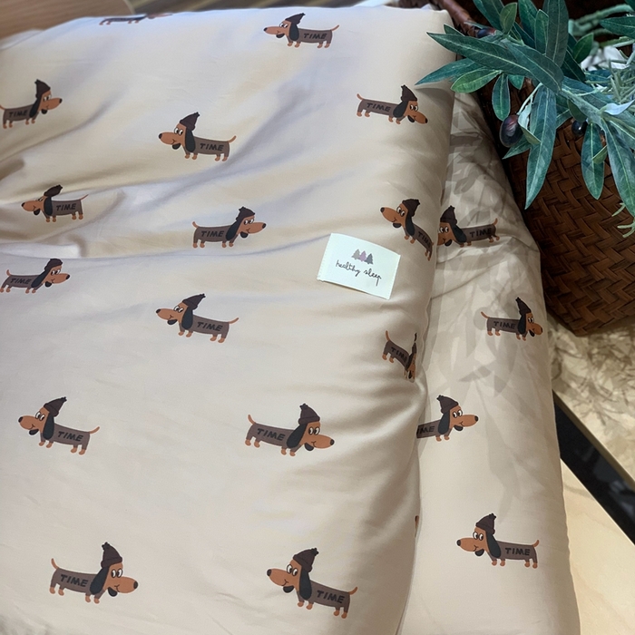 91家纺网 家纺一手货源 找家纺 汇庭 2024新品·雅棉春秋被系列--实拍图 班尼狗