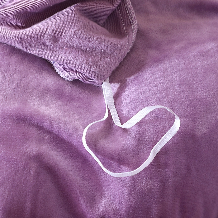 91家纺网 家纺一手货源 找家纺 2024新款母婴级花边床单款婴儿绒刺绣四件套 长相思-薰衣紫