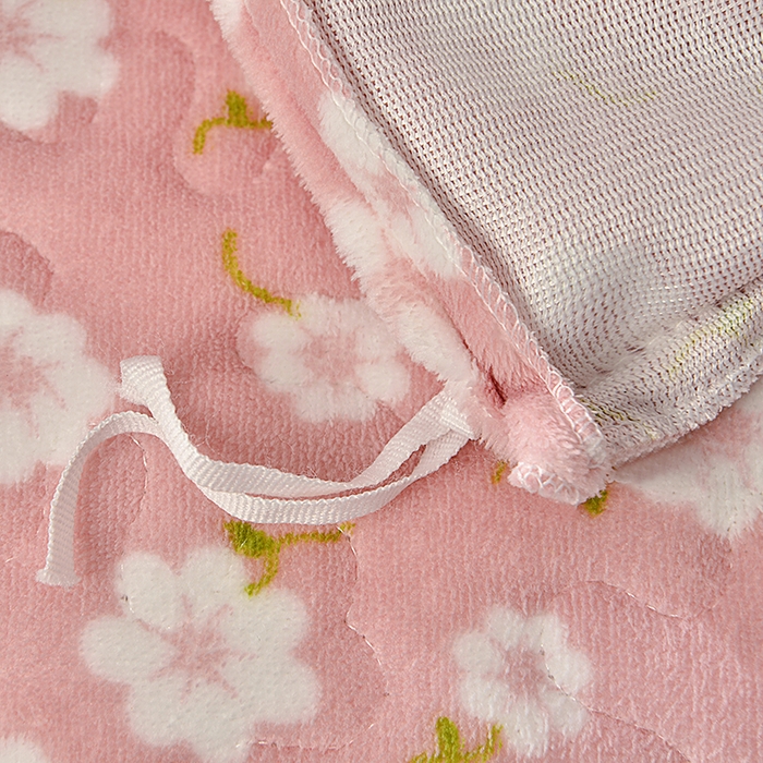 91家纺网 家纺一手货源 找家纺 2024新款亲肤牛奶绒夹棉床盖四件套 小碎花