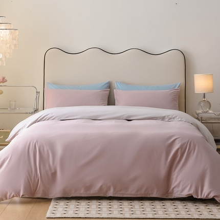 91家纺网 家纺一手货源 找家纺 （总）ONE TWO ONE 121 2024新款A类高支高密全棉陶瓷磨毛纯色四件套