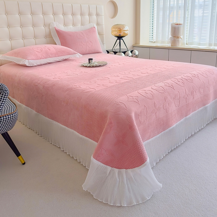 91家纺网 家纺一手货源 找家纺 （总）冬然家纺 2024新款雕花绒床盖四件套