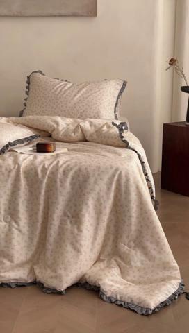 91家纺网 家纺一手货源 找家纺 汇庭 2024秋冬新款·铂金雅棉系列--棚拍 舒芙蕾