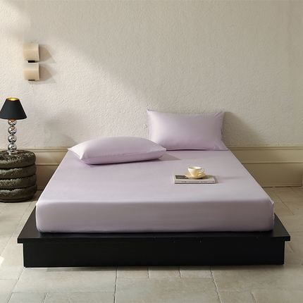 91家纺网 家纺一手货源 找家纺 三味舒屋 2025秋冬新款60S天丝棉磨毛单品系列单床笠 天紫灰