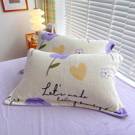 91家纺网 家纺一手货源 找家纺 （总）卡普二店 2024新款牛奶绒印花单枕套