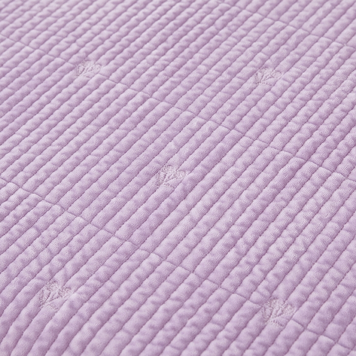 91家纺网 家纺一手货源 找家纺 莎果 2024新款天丝绒刺绣款床盖三件套 樱桃-紫