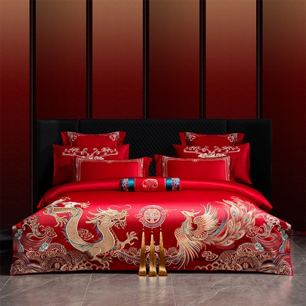 91家纺网 家纺一手货源 找家纺 （总）博之洋婚庆 2025新款婚庆刺绣四件套