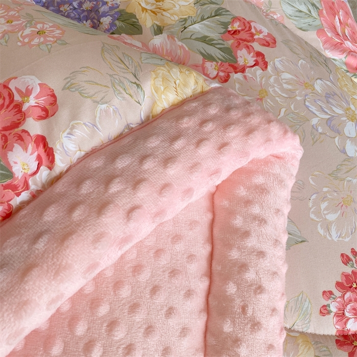 91家纺网 家纺一手货源 找家纺 云家 2024新款A类全棉豆豆绒被子被芯纯棉豆豆被冬被大豆被 一路繁花