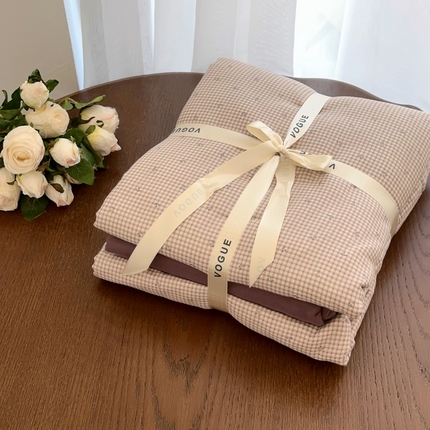 91家纺网 家纺一手货源 找家纺 （总）黛馨 2025新款A类小清新双层纱四件套（实拍）