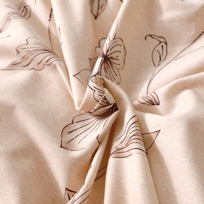 91家纺网 家纺一手货源 找家纺 贝兰仙奴 2024新款亲肤舒适全棉磨毛多规格系列单被套 美兮咖