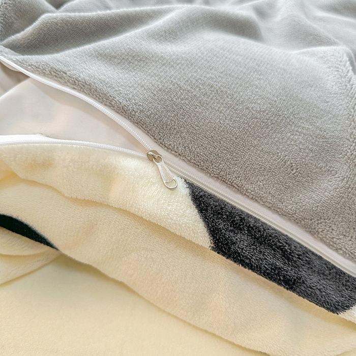 91家纺网 家纺一手货源 找家纺 卡普二店 2024新款牛奶绒印花四件套 慕斯