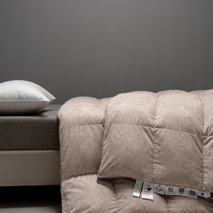 91家纺网 家纺一手货源 找家纺 静若居羽绒被壳 2024新款全棉印花羽绒被爆款羽绒被壳厂家直销 佩里浅卡其