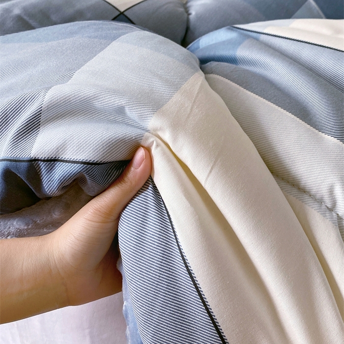 91家纺网 家纺一手货源 找家纺 云家 2024新款A类全棉豆豆绒被子被芯纯棉豆豆被冬被大豆被 弗伦天空