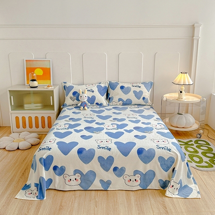 91家纺网 家纺一手货源 找家纺 （总）卡普二店 2024新款牛奶绒印花单床单