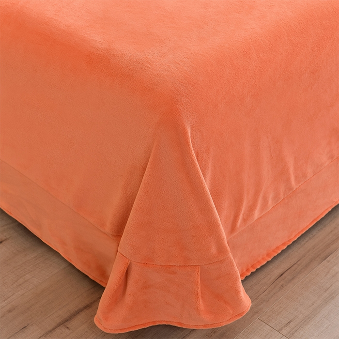 91家纺网 家纺一手货源 找家纺 一左一右 2024秋冬新款全消光高克重保暖加厚卡通花边毛巾绣花牛奶绒四件套（提供买家秀） 可爱兔兔-雅橘