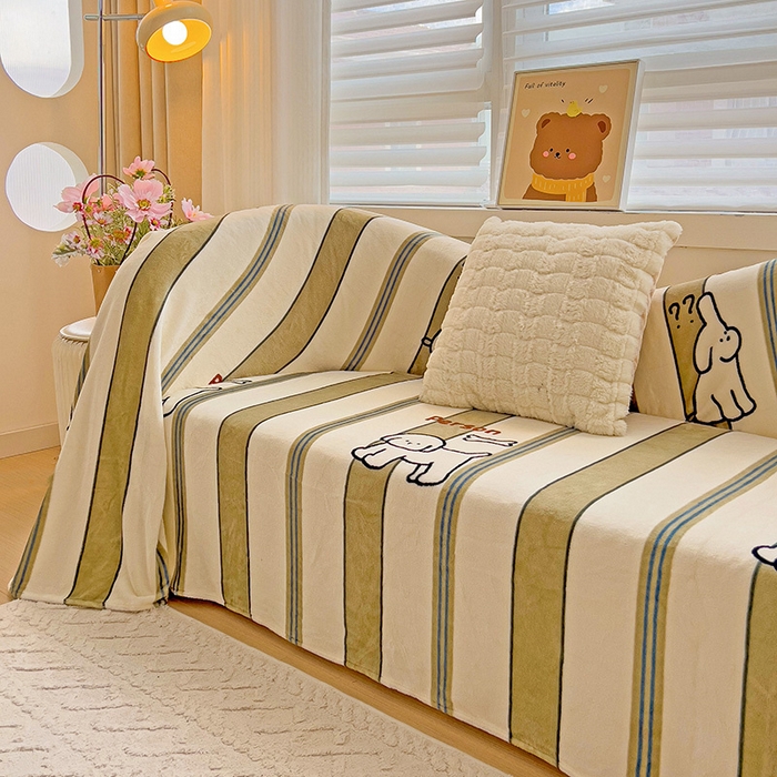 91家纺网 家纺一手货源 找家纺 卡普二店 2024新款牛奶绒印花单床单 呆萌狗狗