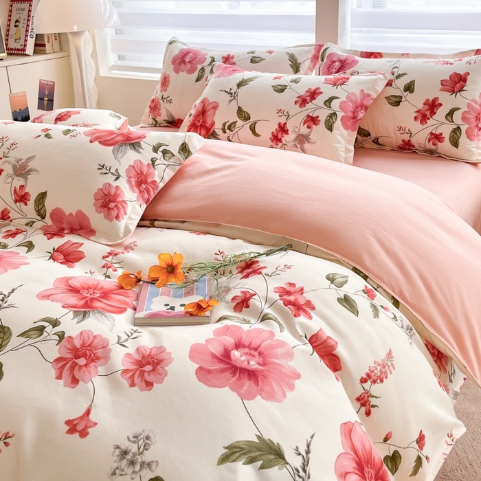 91家纺网 家纺一手货源 找家纺 米瑞娜 2025新款植物羊绒四件套 浅韵