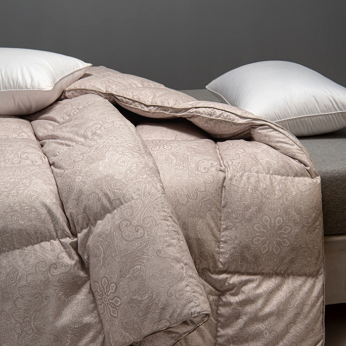 91家纺网 家纺一手货源 找家纺 静若居羽绒被壳 2024新款全棉印花羽绒被爆款羽绒被壳厂家直销 佩里浅卡其