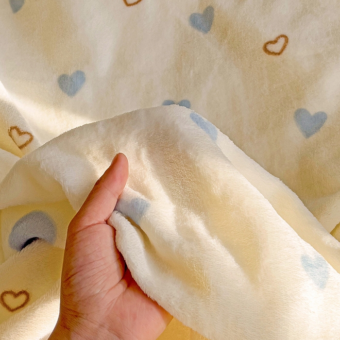 91家纺网 家纺一手货源 找家纺 卡普二店 2024新款牛奶绒印花单床笠 满心欢喜