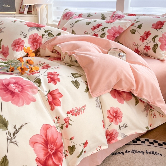 91家纺网 家纺一手货源 找家纺 米瑞娜 2025新款植物羊绒四件套 浅韵