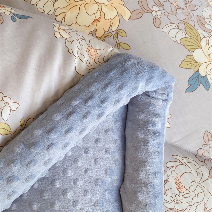 91家纺网 家纺一手货源 找家纺 云家 2024新款A类全棉豆豆绒被子被芯纯棉豆豆被冬被大豆被 富贵荣华