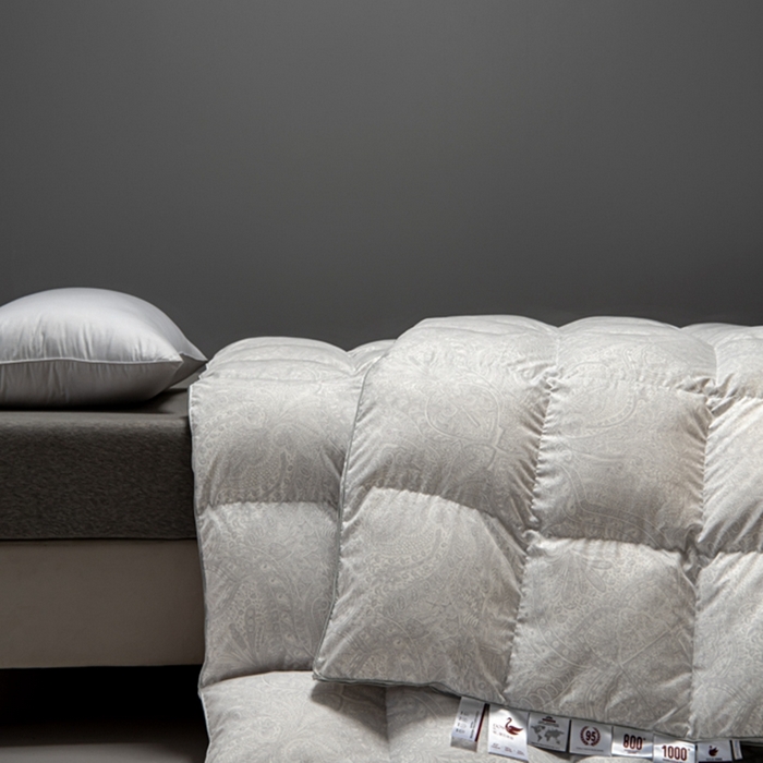 91家纺网 家纺一手货源 找家纺 静若居羽绒被壳 2024新款全棉印花羽绒被爆款羽绒被壳厂家直销 佩里奶白色