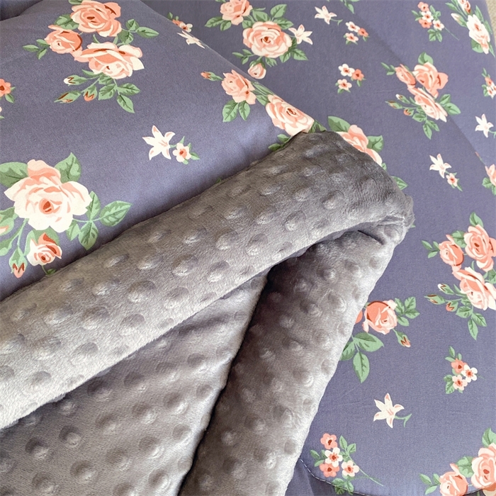 91家纺网 家纺一手货源 找家纺 云家 2024新款A类全棉豆豆绒被子被芯纯棉豆豆被冬被大豆被 浪漫花开