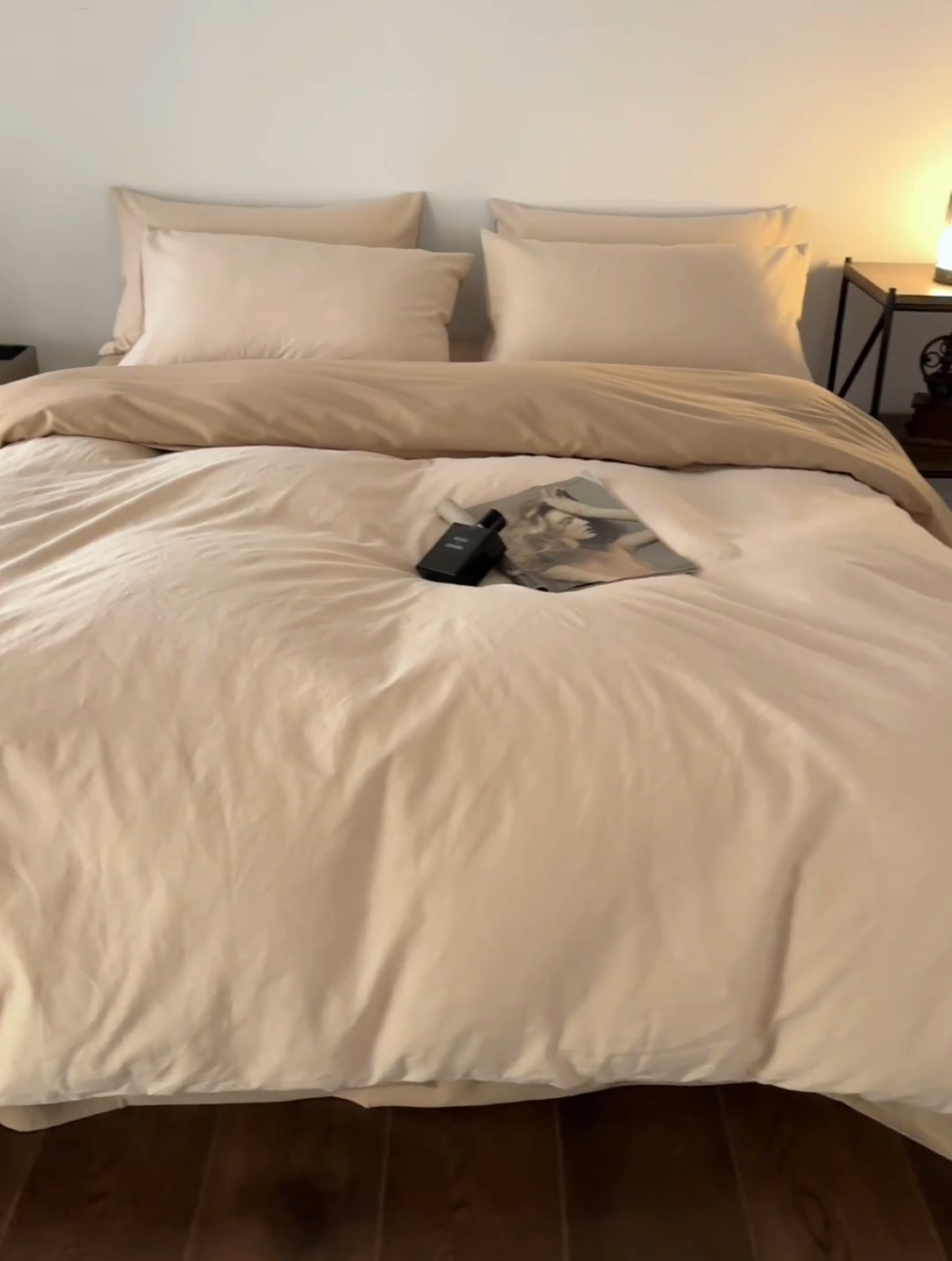 91家纺网 家纺一手货源 找家纺 2024新款全棉色织提花磨毛欧佩斯四件套-场景二 欧佩斯-抹茶