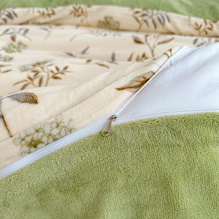 91家纺网 家纺一手货源 找家纺 卡普二店 2024新款牛奶绒印花四件套 秋日细雨