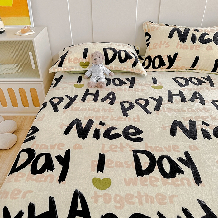 91家纺网 家纺一手货源 找家纺 卡普二店 2024新款牛奶绒印花单床单 幻想