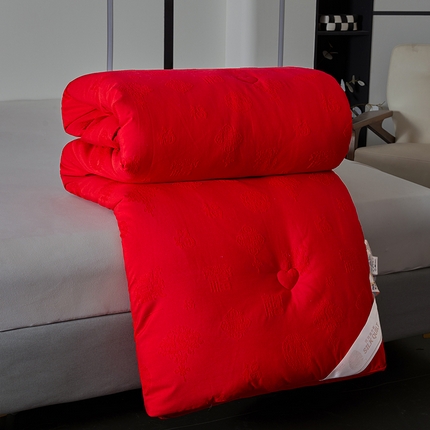 91家纺网 家纺一手货源 找家纺 （总）阳光被业 2024新款婚庆贡缎提花羽丝被春秋被冬被空调被夏被子母被