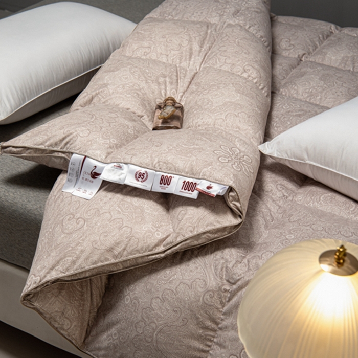 91家纺网 家纺一手货源 找家纺 静若居羽绒被壳 2024新款全棉印花羽绒被爆款羽绒被壳厂家直销 佩里浅卡其