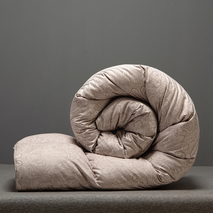 91家纺网 家纺一手货源 找家纺 静若居羽绒被壳 2024新款全棉印花羽绒被爆款羽绒被壳厂家直销 佩里浅卡其