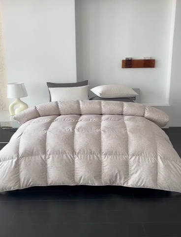 91家纺网 家纺一手货源 找家纺 静若居羽绒被壳 2024新款全棉印花羽绒被爆款羽绒被壳厂家直销 佩里浅卡其