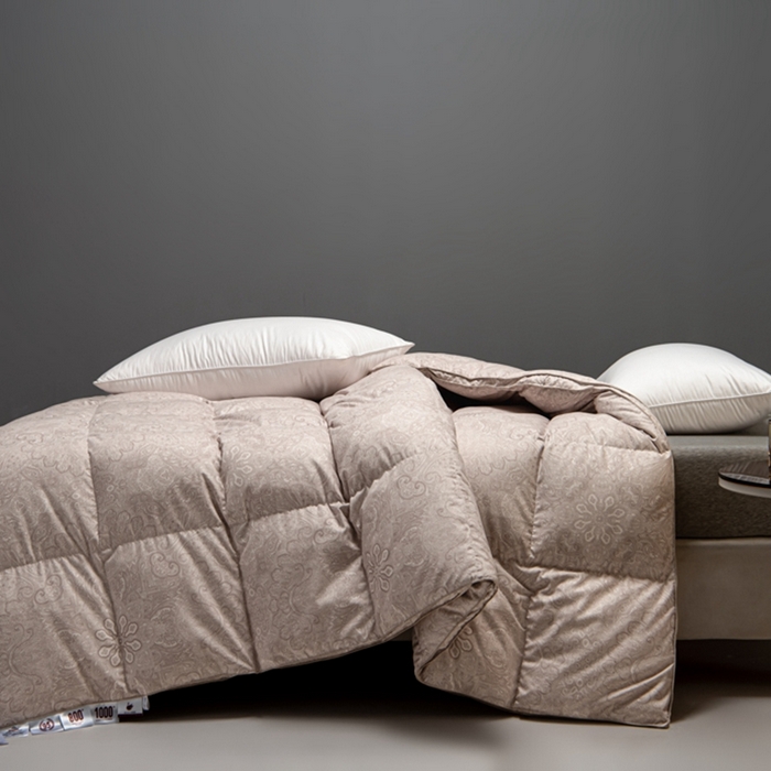 91家纺网 家纺一手货源 找家纺 静若居羽绒被壳 2024新款全棉印花羽绒被爆款羽绒被壳厂家直销 佩里浅卡其