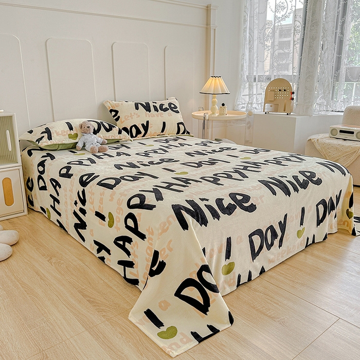 91家纺网 家纺一手货源 找家纺 卡普二店 2024新款牛奶绒印花单床单 幻想