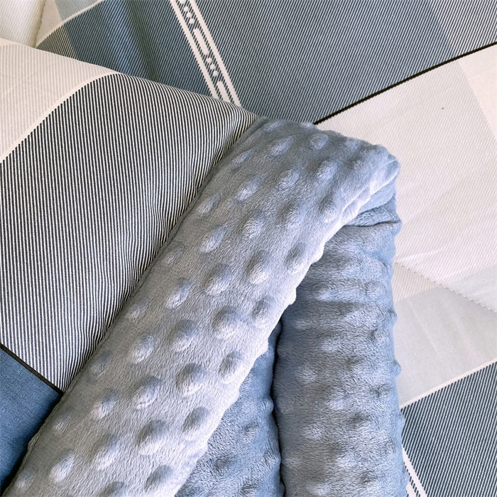 91家纺网 家纺一手货源 找家纺 云家 2024新款A类全棉豆豆绒被子被芯纯棉豆豆被冬被大豆被 弗伦天空