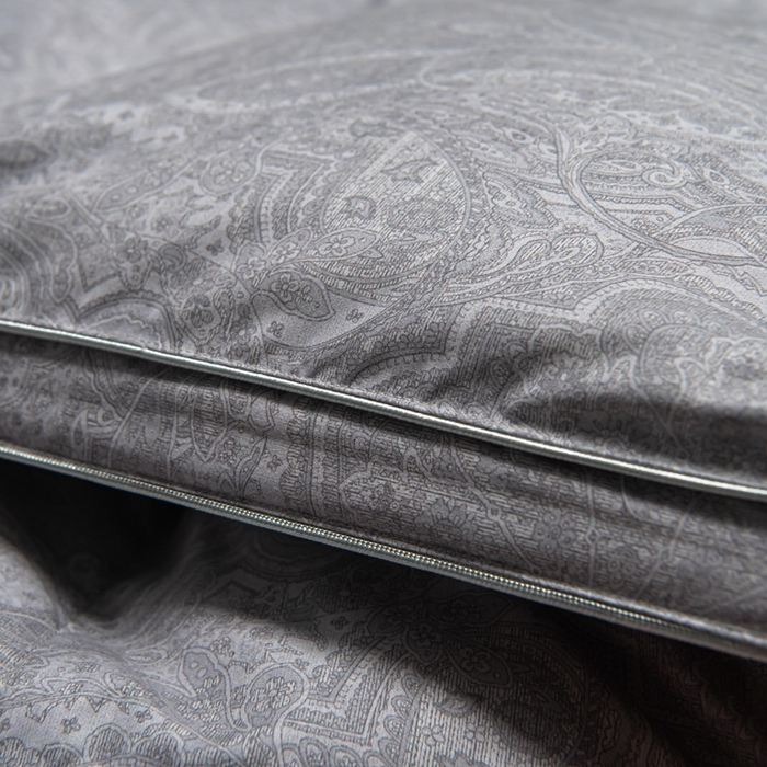 91家纺网 家纺一手货源 找家纺 静若居羽绒被壳 2024新款全棉印花羽绒被爆款羽绒被壳厂家直销 佩里高级灰