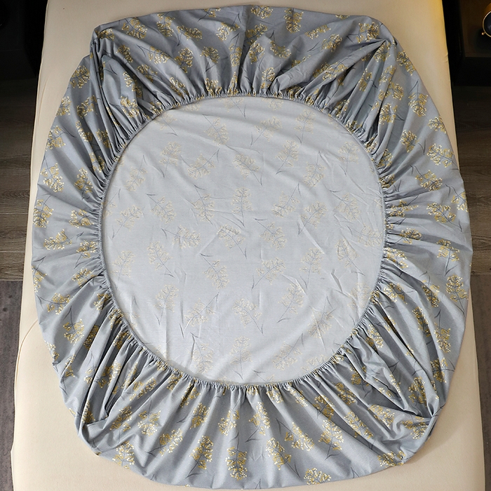 91家纺网 家纺一手货源 找家纺 贝兰仙奴 2024新款亲肤舒适全棉磨毛多规格系列单床笠 絮语绿