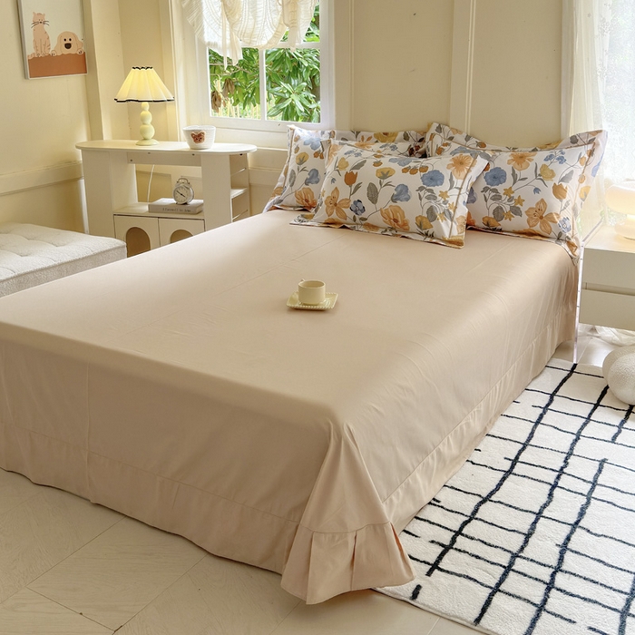 91家纺网 家纺一手货源 找家纺 7V 2024新款A类全棉四件套 春日初晴