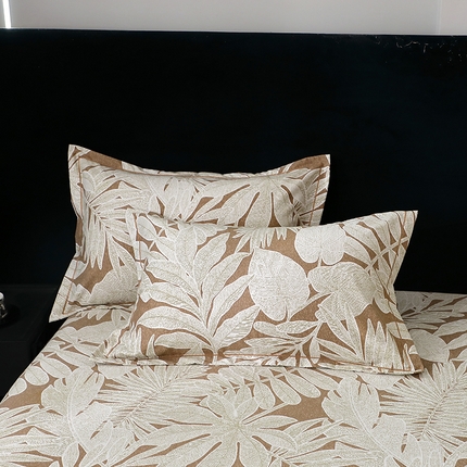 91家纺网 家纺一手货源 找家纺 （总）2025新款叶语系·纯棉全棉生态磨毛单品枕套 加厚活性枕套印花保暖纯棉磨毛单品枕套单枕套单件一对装