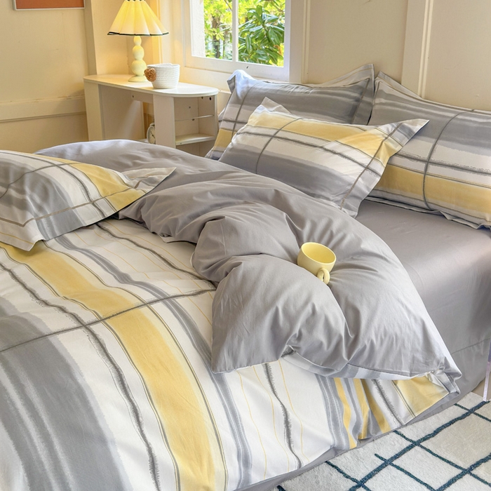 91家纺网 家纺一手货源 找家纺 7V 2024新款A类全棉四件套 北海道