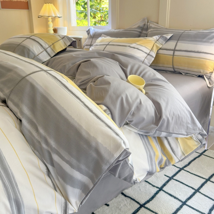 91家纺网 家纺一手货源 找家纺 7V 2024新款A类全棉四件套 北海道