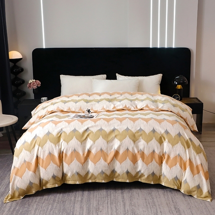 91家纺网 家纺一手货源 找家纺 （总）2025新款叶语系·纯棉全棉生态磨毛多规格单品被套单件保暖加厚印花纯棉磨毛被套单品被套单被套被罩斜纹