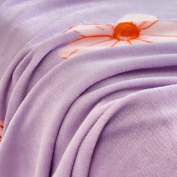 91家纺网 家纺一手货源 找家纺 艾橙家纺 2024新款A类加厚牛奶绒印花床单 香妃草莓