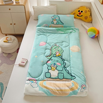 91家纺网 家纺一手货源 找家纺 （总）沁童 2024新款儿童针织棉加豆豆绒睡袋